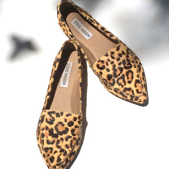 STEVE MADDEN FEATHERL LEOPARD FLAT SIZE 7 - Picture 1 of 3